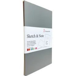 Sketch&Note A6 2-p grå/cerise