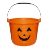 Slikspand orange, græskarspand til halloween Ø22,5 cm