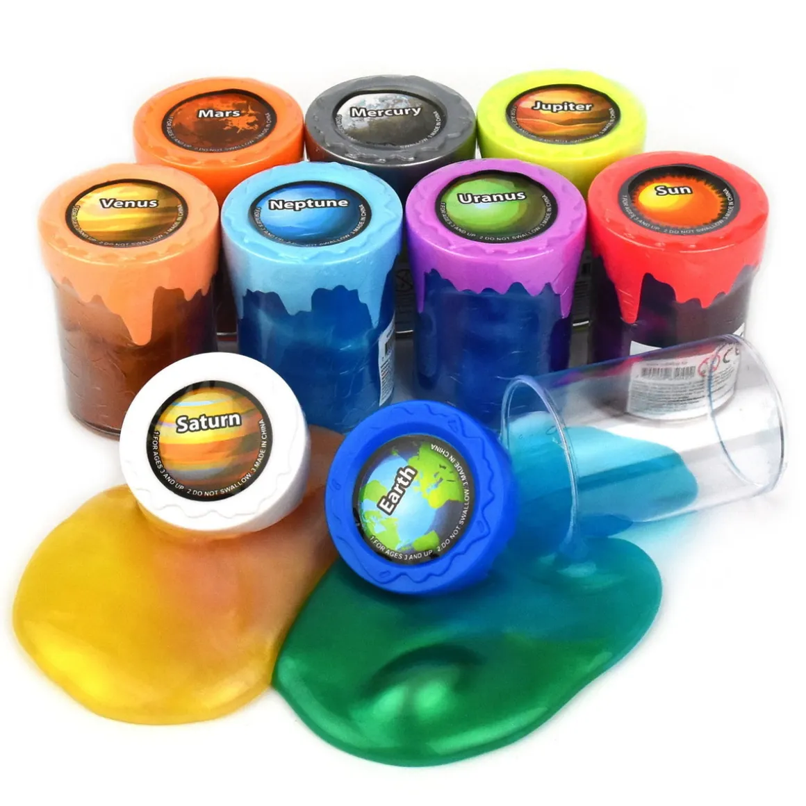 Slime med planetbaserede nuancer! 160 g – pris pr. stk., sælges assorteret online