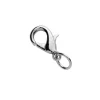 Smykkelås karabin med O-ring – 12 mm, sølvfarvet, 10 stk. låse med O-ringe