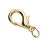 Smykkelås karabin med O-ring – 18 mm, guldfarvede, 5 stk. låse med O-ringe