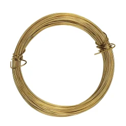Smykketråd 0,8 mm tyk, 6 m lang – guldfarvet