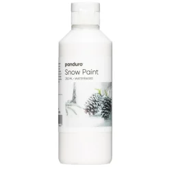 Snefarve, vandbaseret tyk hvid farve, der giver et frostlignende resultat, 250 ml