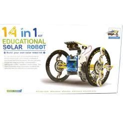 Solrobot 14-in-1 – byggemodel, som giver dig mulighed for at skabe 14 forskellige soldrevne robotter!