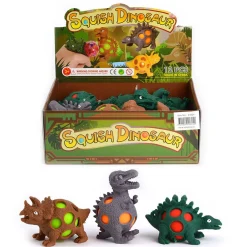 Squish Dinosaur – Klemvenlige dinoer. Sælges assorteret. Pris pr. stk.