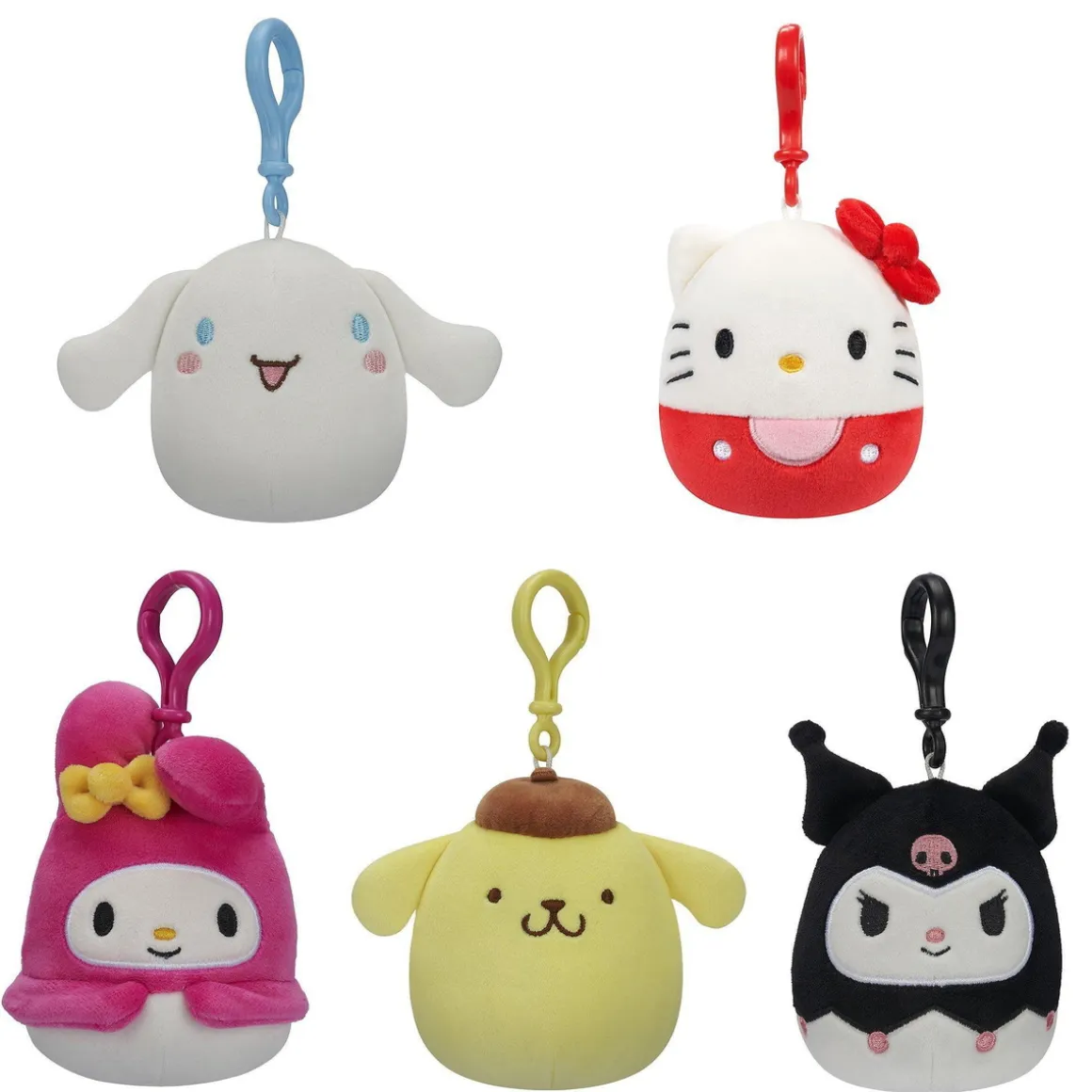 Squishmallows Clip-on 9 cm, tema Hello Kitty, pris pr. stk., sælges assorteret online