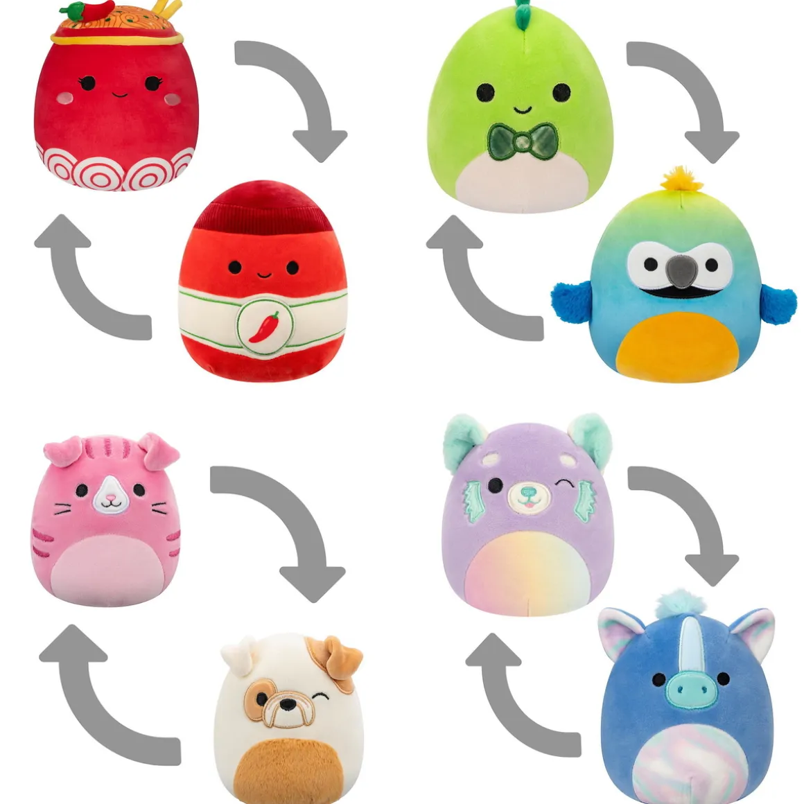 Squishmallows Flip-A-Mallow 13 cm sæson 19, pris pr. stk., sælges assorteret online