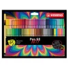 Stabilo Pen 68 Arty 65-pack – tuschpenne med 1 mm spidsbredde