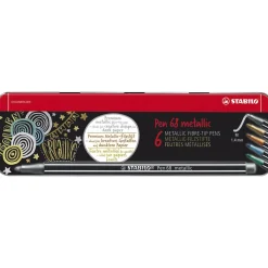 Stabilo Pen 68 Metallic 6-pak