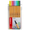Stabilo point 88 set 8p pastel