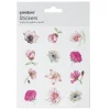 Stickers, blomster, 3 ark med i alt 36 klistermærker