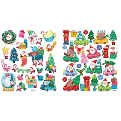 Stickers/klistermærker 4-pak julemotiver