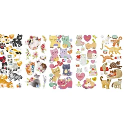 Stickers 10p masser af katte