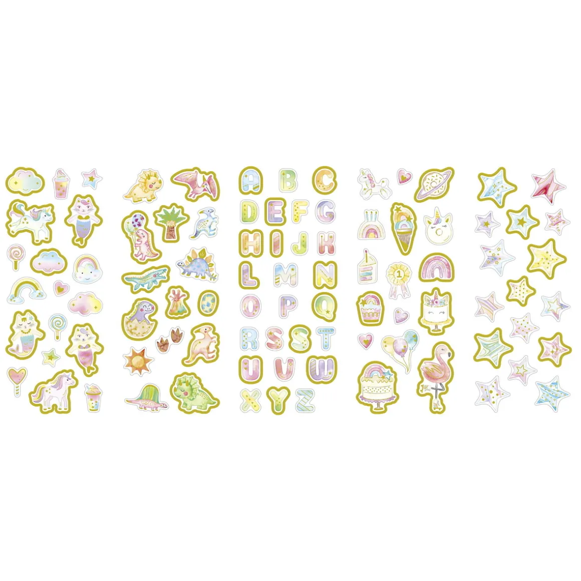 Stickers 10p pasteldrøm