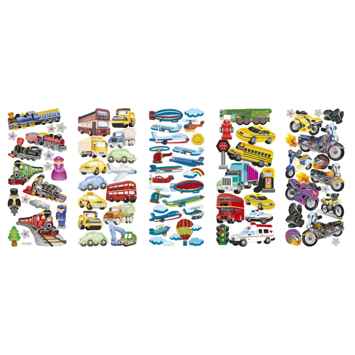 Stickers 10p verdens køretøjer