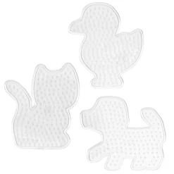 Stiftplade Midi 3-pak – hund, kat & kylling – til vores rørperler, som er Ø5 mm