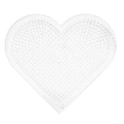 Stiftplade Midi stort hjerte, 16,5×15,5 cm – til vores rørperler, som er Ø5 mm