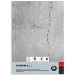 Stone paper/stenpapir A5 (148x210 mm), 40 ark – gramvægt 192