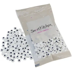 Sukkerøjne Ø7 mm, slikøjne til dekoration af kager, lagkager og muffins. 35 gram