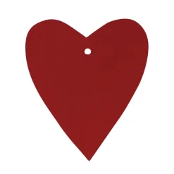 Tags hjerter 24 stk. rød