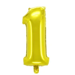 Talballon 1 guld 32 cm