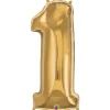 Talballon 1 Guld 66 cm