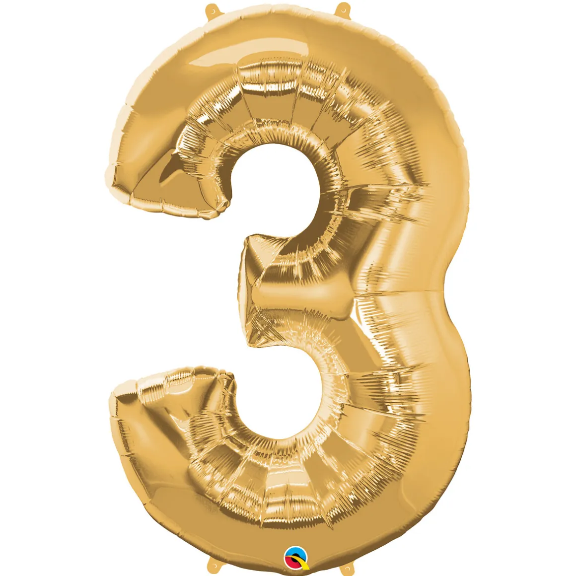 Talballon 3 Guld 66 cm