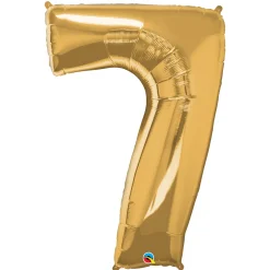 Talballon 8 Guld 66 cm