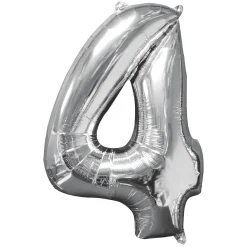 Talballon 5 Sølvfolie