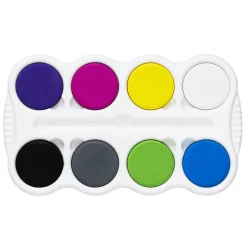Tempera vandfarve 8 stk bright