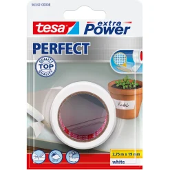 Tesa Extra Vævtape 19 mm Hvid