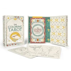 The Coloring Tarot af Sarah Lyons – farvelæg 78 tarotkort + 122 siders vejledning