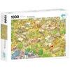 Tildas puslespil 1000 Camping, 1000 brikker, 70×50 cm