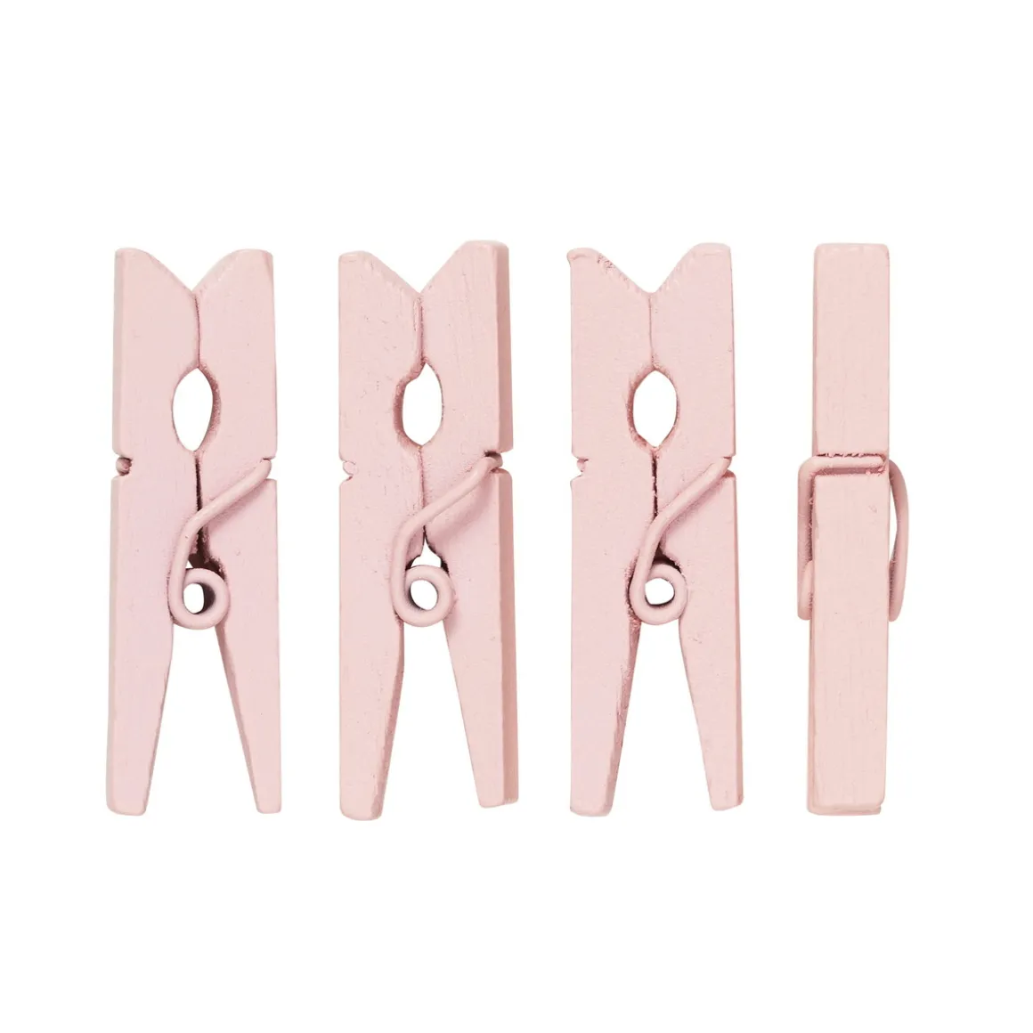 Tøjklemmer rosa 30 mm 48 stk.