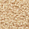 TOHO-perler 11/0 – abrikos frosted, 763 Opaque frosted pastel light apricot