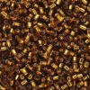 TOHO-perler 11/0 – brun silverline, 34 Silver-lined smoky topaz