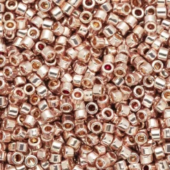 TOHO-perler 11/0 – guldsølv metallic, PF552 PF galvanized sweet blush
