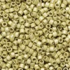TOHO-perler 11/0 – gulgrøn metallic mat, PF559F PF galvanized matte yellow gold