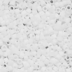 TOHO-perler 11/0 – hvid mat, 41F Opaque frosted white