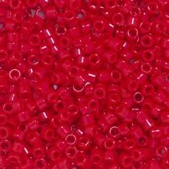 TOHO-perler 11/0 – lyserød blank, 45A Opaque cherry seed