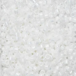 TOHO-perler 11/0 – 401 Opaque white rainbow