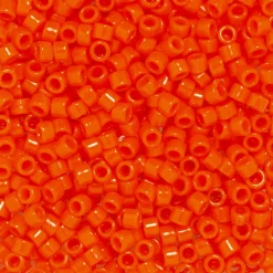 TOHO-perler 11/0 – orange blank, 50 Opaque sunset orange