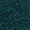 TOHO-perler 11/0 – petrol mat, 7BDF Transparent frosted teal