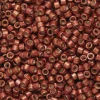 TOHO-perler 11/0 – rødbrun metallic mat, PF564F PF galvanized matte burgundy frost