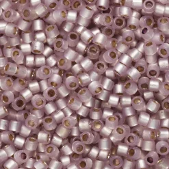 TOHO-perler 11/0 – rosa mat, PF2121 PF translucent silver-lined lt amethyst