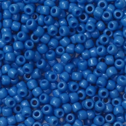 TOHO-perler runde 11/0 – blå, 43D Opaque cornflower