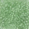 TOHO-perler runde 11/0 – æblegrøn, 975 Neon sea foam lined crystal