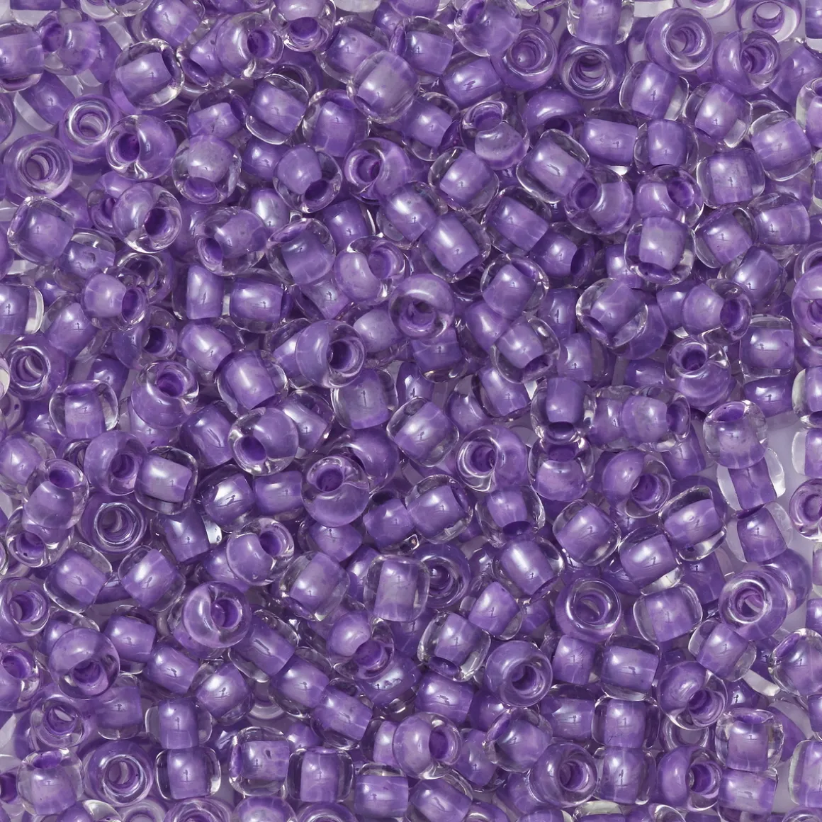 TOHO-perler runde 11/0 – klar lilla, 943 Lilac lined Crystal