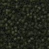 TOHO-perler 11/0 – skovgrøn mat, 940F Transparent frosted olivine