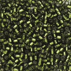 TOHO-perler 11/0 – skovgrøn, 37 Silverlined olivine